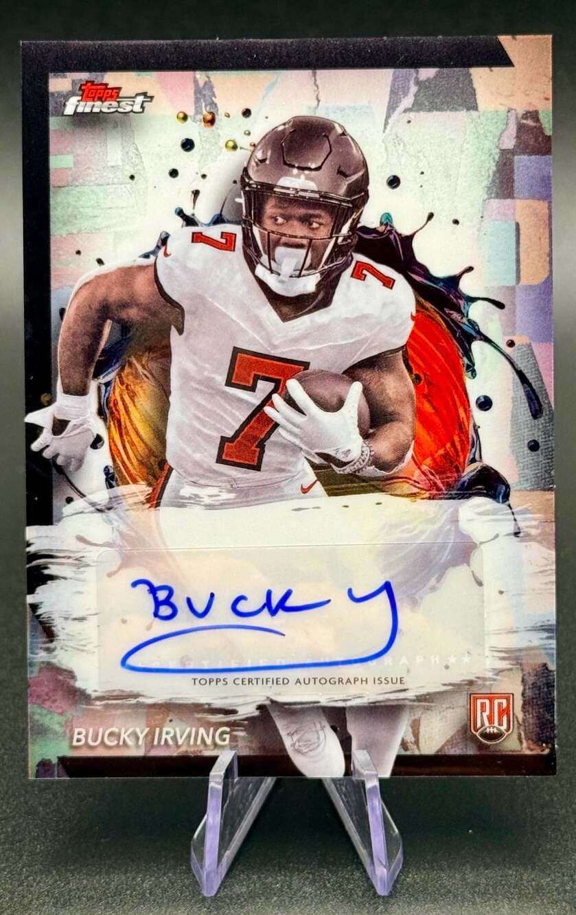 Bucky Irving Tampa Bay Buccaneers ‘24 Topps Finest RC Auto Rookie Autograph Card